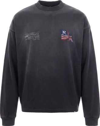 Represent Washed Black Eagle Graphic Cotton T-Shirt