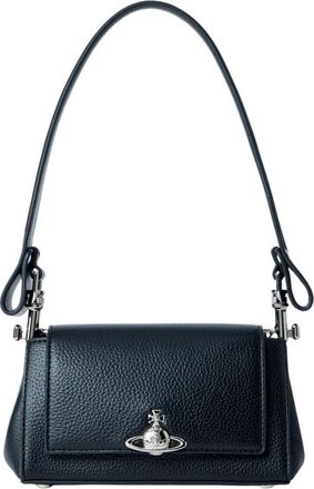 Vivienne Westwood Hazel Kleine Handtas - Dames - Schoudertassen - Zwart - ONE Size - Leer - Tassen