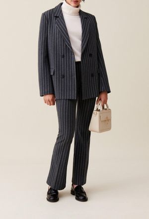 Claudie Pierlot Veste tailleur ray&eacute;e oversized