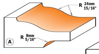 CMT 890.524.11 Fresa Para Plafones C/controperf.o Hm S=12.7 D=89