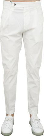 Berwich Stijlvolle broek voor mannen - Heren - Chinos - Wit - 2XL - Katoen - Broeken