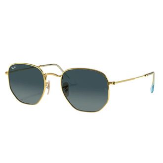 Ray-Ban Sunglasses, unisex, Yellow, Size: 51 MM Hexagonal Sunglasses