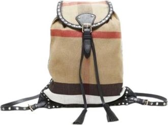 Burberry Pre-owned Backpacks, female, Beige, Size: ONE SIZE Pre-owned Vintage Backpack
