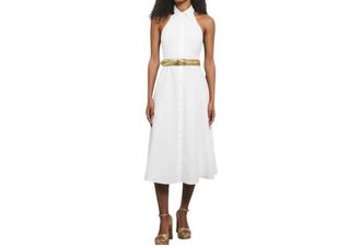 DMN Paris Sissi Midi Dress In White