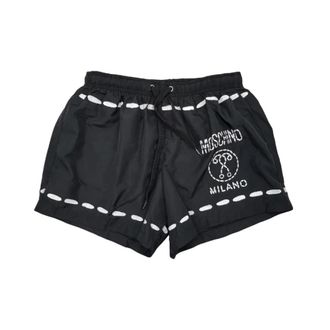 Moschino Beachwear, male, Black, Size: XL Swim Short De Bain A6176