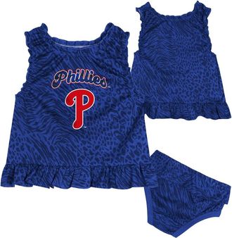 Outerstuff Infant Blue Philadelphia Phillies Playground Dress & Bloomers Set at Nordstrom, Size 24M
