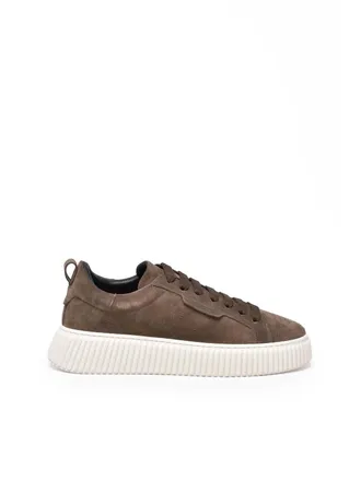 Antony Morato Brown Leather Sneakers