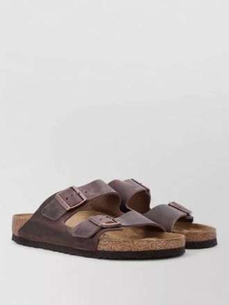 Birkenstock arizona leather slides slip on sole