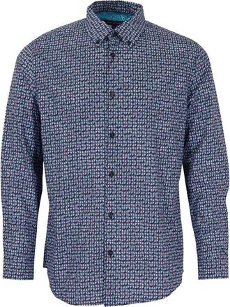 Lords of Harlech Morris Button-Up Shirt in Ibiza Petal Teal at Nordstrom, Size Xx-Large
