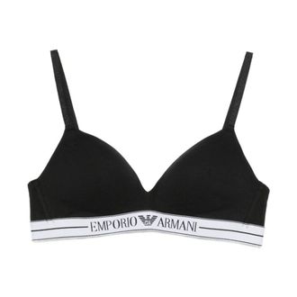 Emporio Armani Zwart Zijde & Nylon Ondergoed - Dames - BHs - Zwart - L - Nylon - Ondergoed