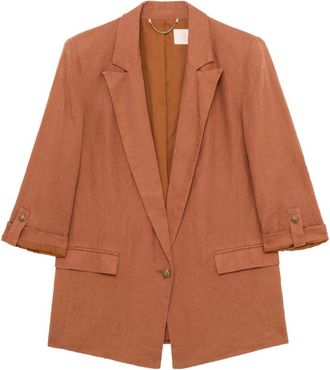 Gianni Lupo Blazer - Dames - Blazers - Oranje - M - Jassen