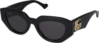 Gucci Zonnebril - Dames - Zonnebrillen - Zwart - 51 MM - Accessoires