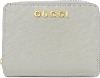 Gucci Gold Gray Light Gray Leather Wallet (Bi-Fold) (Pre-Owned)