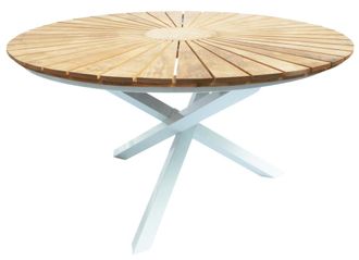 VE DESIGN Gartentisch Mexico mit Teakholz &oslash; 140 cm