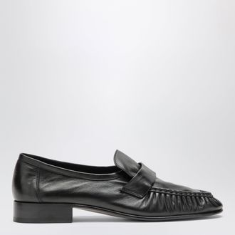 The Row Mocassino Soft Loafer nero in nappa