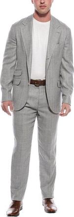 Brunello Cucinelli Medium Grey Tailored Suit, Brand Size 46 (US Size 36)