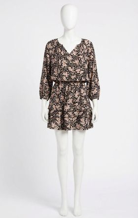 Z Supply Mina Paisley Mini Dress In Black