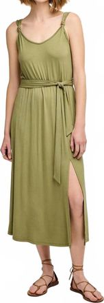 Gentle Fawn Tie Tank Dress In Matcha