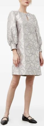 Bruuns Bazaar Abito corto con stampa - Grigio