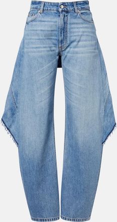 Stella McCartney Paneled barrel-leg jeans