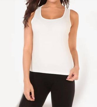 Angel Bra-Friendly Tank Top In Cream