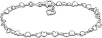 Delmar Heart Link Bracelet in Silver at Nordstrom Rack