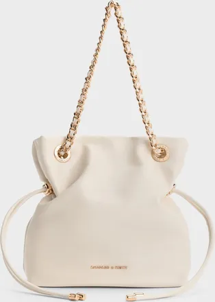 Charles & Keith Arya Braided-Chain Crossbody Bag