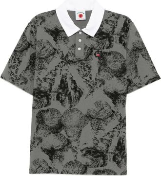 Icecream Poloshirt met kegelprint - Grijs