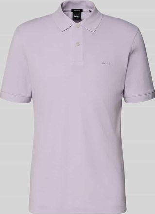 HUGO BOSS Regular Fit Poloshirt aus reiner Baumwolle Modell PALLAS in Flieder, Gr&ouml;&szlig;e XXXL