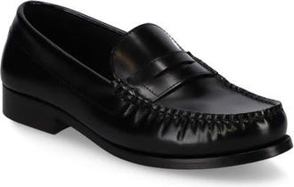 Alohas Rivet Leather Loafer in Black at Nordstrom, Size 42