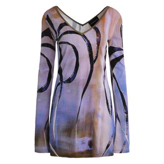 Louisa Ballou Short Dresses, female, Multicolor, Size: L Jacquard Fabric Dress