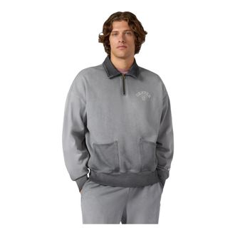 Champion Sudadera Cuello Polo - Sweatshirts & Hoodies - Hombre - Gris - XL