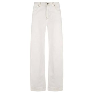 Nukus Nukus, Dames, Jeans, Beige, Maat: 2XL Denim