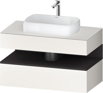 Duravit Duravit Qatego Consola Mueble Bajo Lavabo, 1 Extra&iacute;ble, 1 Caj&oacute;n