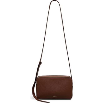 Radley London Duchess Close - Texture Small Ziptop Crossbody Bag in Chocolate at Nordstrom