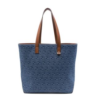 Fendi FF Shopping Bag Medium - Bags - Mujer - Azul - ONE SIZE