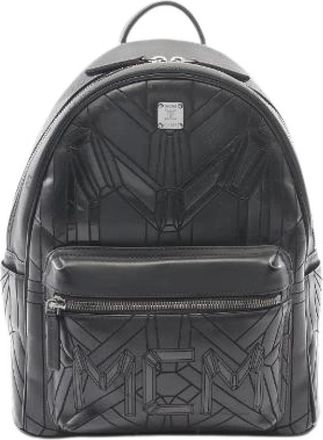 MCM Pre-owned Bionic Nylon Backpack - Dames - Vintage Rugzakken - Zwart - ONE Size - Nylon - Vintage