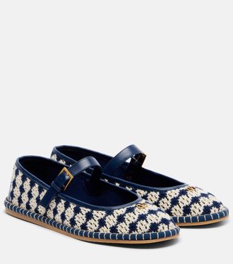 Valentino Garavani Bailarinas Mary Jane La Cruisette de croch&eacute;