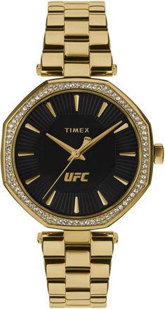 Timex Analoge UFC Jewel Roestvrijstalen Horloge - Heren - Horloges - Geel - ONE Size - Accessoires
