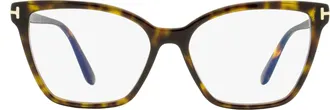Tom Ford TF5812B Blue Block Optical Eyeglasses - Brown