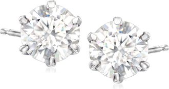 Ross-Simons Moissanite Stud Earrings in Sterling Silver