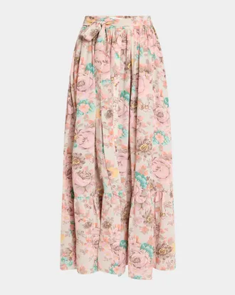 スカート CHLOe Knit long skirt Orange C22AMJ02550 Chloé Knit Maxi Skirt | Orange | FARFETCH