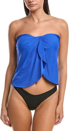 Vince Camuto Draped Bandeau Tankini Top
