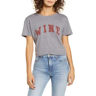 Sub_Urban Riot Wine Tee in Heather Grey at Nordstrom, Size X-Large