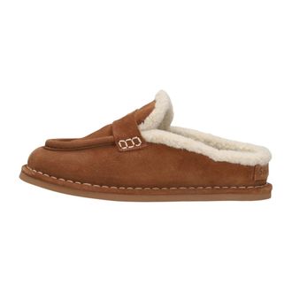 Shabbies Amsterdam Wilja Penny Mule - Dames - Schoenen - Bruin - Maat: 37 EU Leer