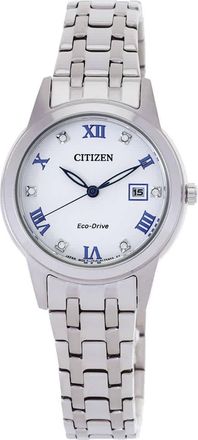 Citizen Classic Automatic Diamond White Dial Ladies Watch FE1240-57A