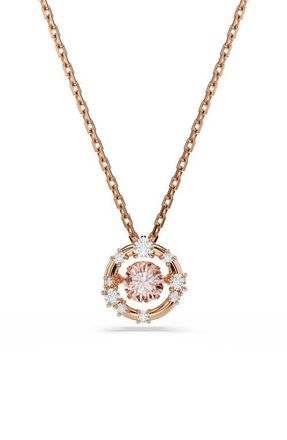 Swarovski Constella Crystal Pendant Necklace in Rose Gold at Nordstrom