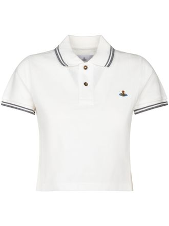 Vivienne Westwood Mini Classic Striped Cropped Polo Shirt
