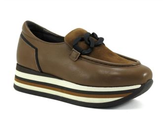 Softwaves Womens Cala Platform Shoes In Cognac/wood