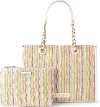 Carvela Womens Sorrento Midi Chain Tote Bag - Multicolour Fabric - One Size